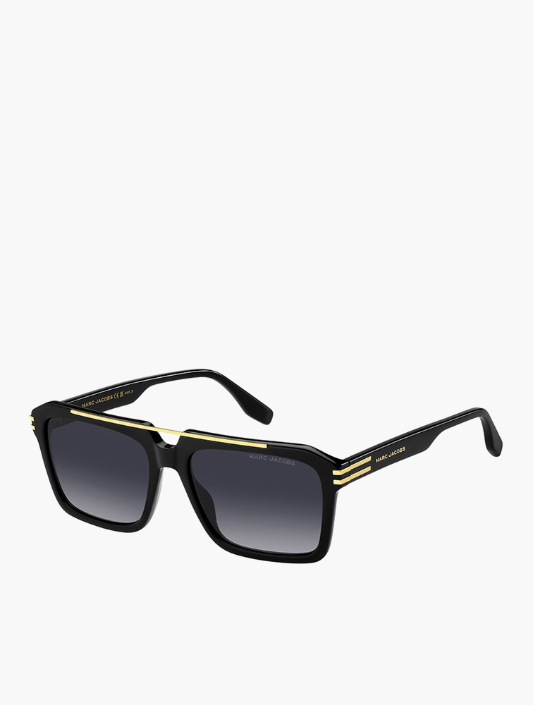 MyRunway | Shop Marc Jacobs Black Rectangular Dark Grey Shaded